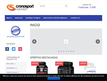 Tablet Screenshot of cronosportnutricion.com